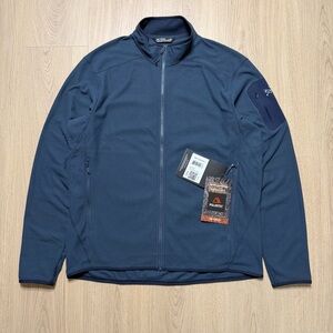 Arcteryx Delta LT Full Zip Fleece Light Jacket Mens Large Blue Polartec Cozy